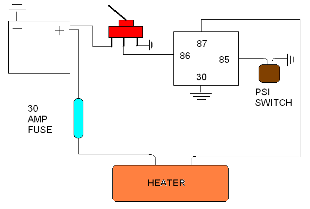 nitrous bottle warmer install diagram